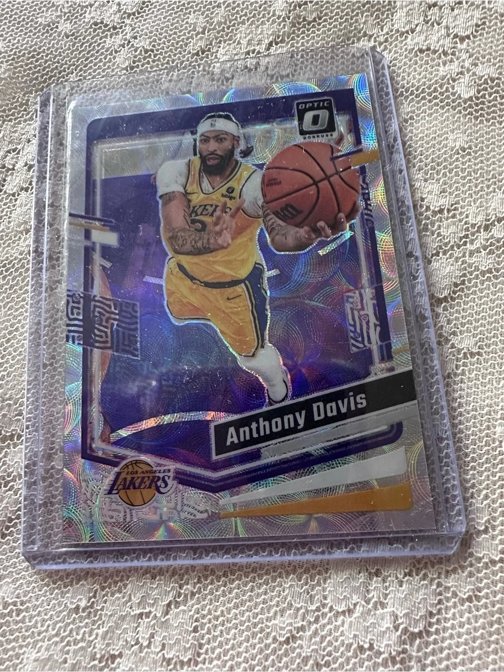 Anthony Davis 2023-24 Donruss Optic #144 Holo Los Angeles Lakers